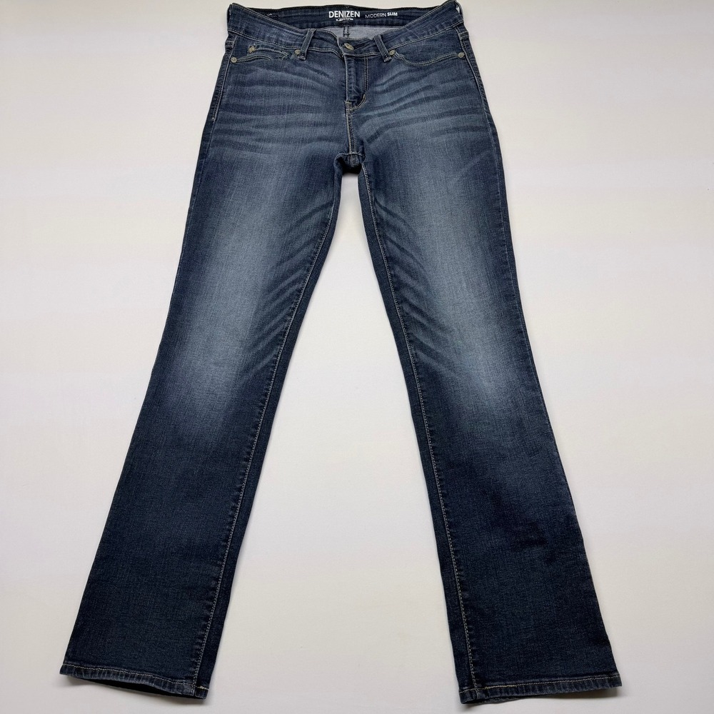 Denizen from Levi's Modern Slim Jeans Medium Wash Blue Stretch Denim Mens 28X28